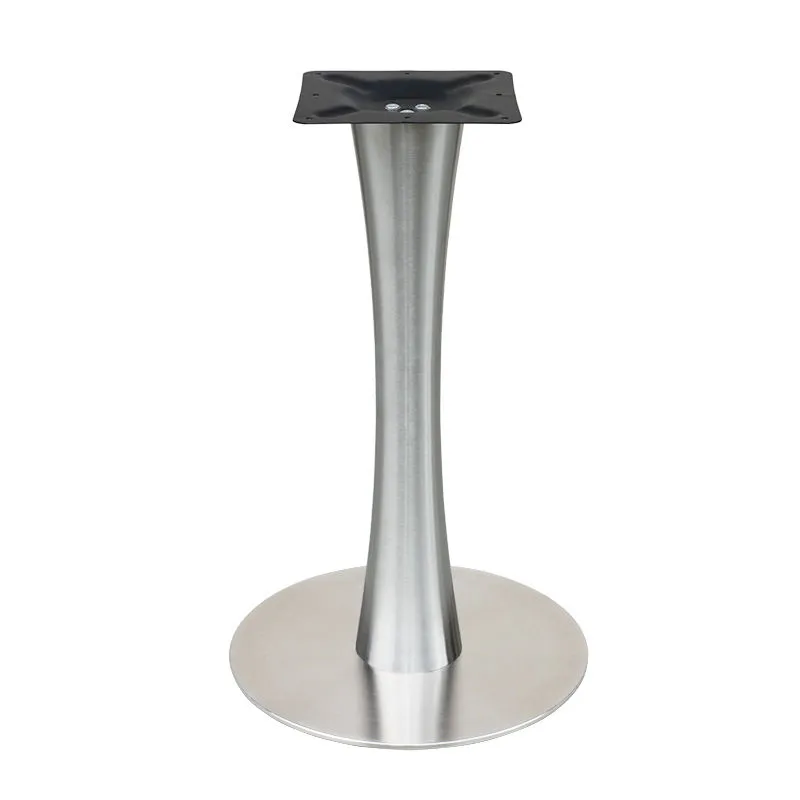 Base moderna de mesa de comedor redonda de acero inoxidable Base 