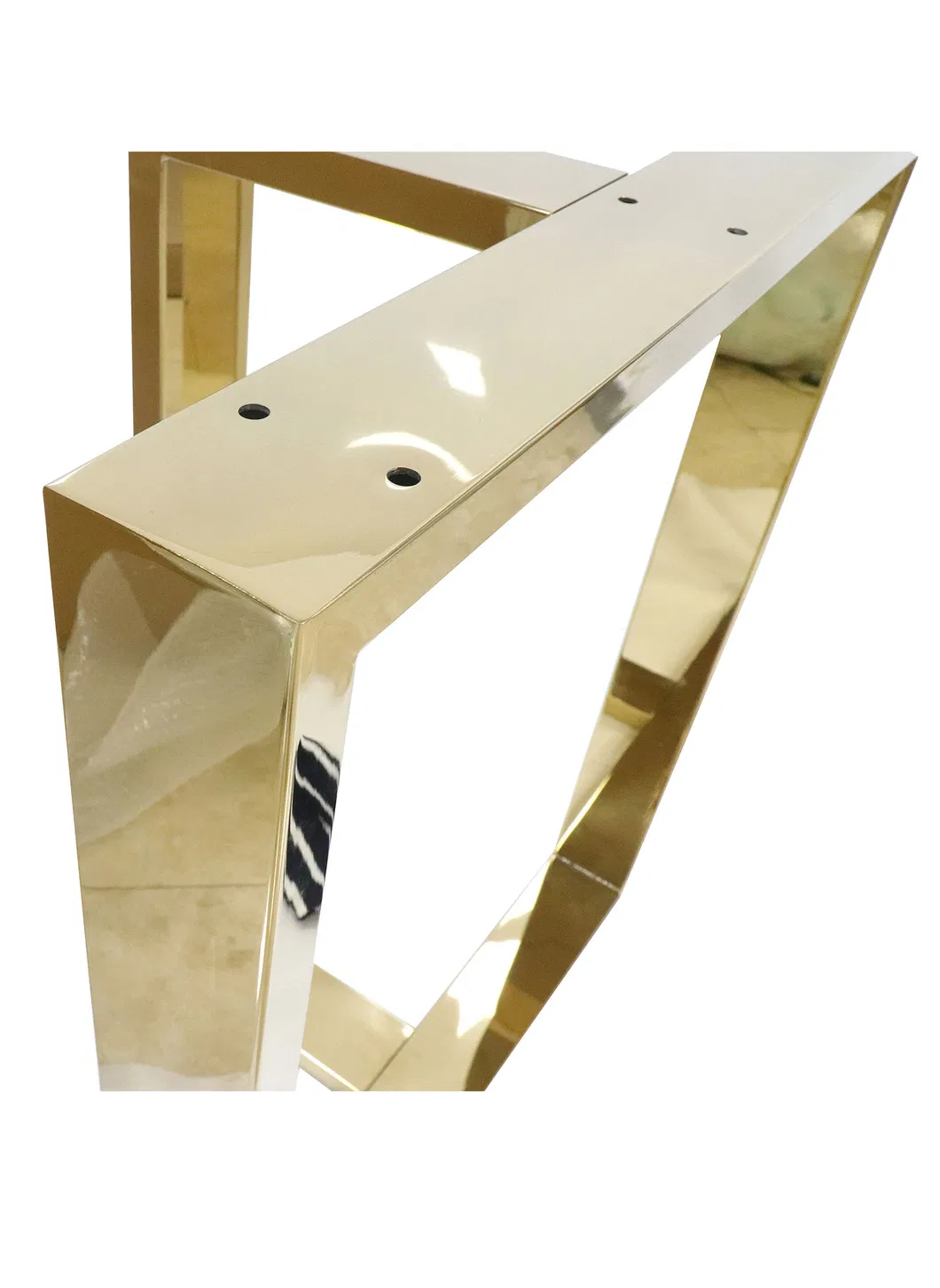 comedor, patas de mesa de metal dorado moderno de acero inoxidable Muebles 