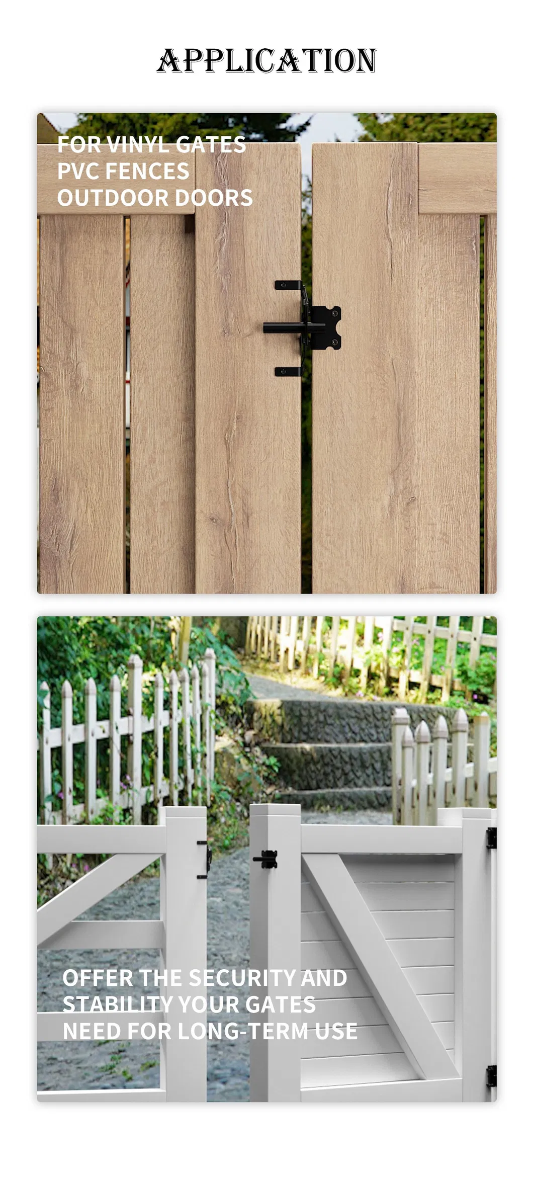para jard&iacute;n Tipo de pestillo de cerca de puerta 
