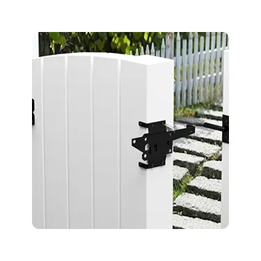 montaje Pestillos de cerca de puerta de jard&iacute;n para poste de cerca de vinilo de madera Hardware de bloqueo de montaje 