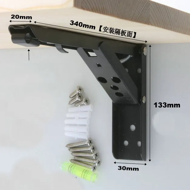 de metal para mesa de banco Soporte de bricolaje Soporte de estante plegable de metal para mesa de banco Soporte de bricolaje 