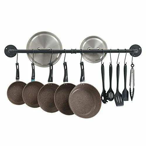 de tubo r&uacute;stico para montaje en pared Toallero Juego de accesorios para ba&ntilde;o Soporte 