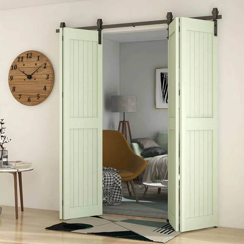 herrajes para puertas plegables de lat&oacute;n en acorde&oacute;n, herrajes plegables para puertas plegables corredizas, kits plegables para puertas de granero, herrajes plegables para puertas 