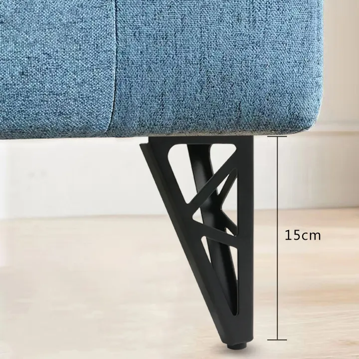 de muebles Patas de muebles de sof&aacute; de hierro huecas negras modernas 