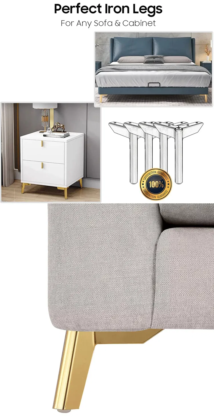 patas de gabinete cromadas para sof&aacute; Patas de sof&aacute; de 