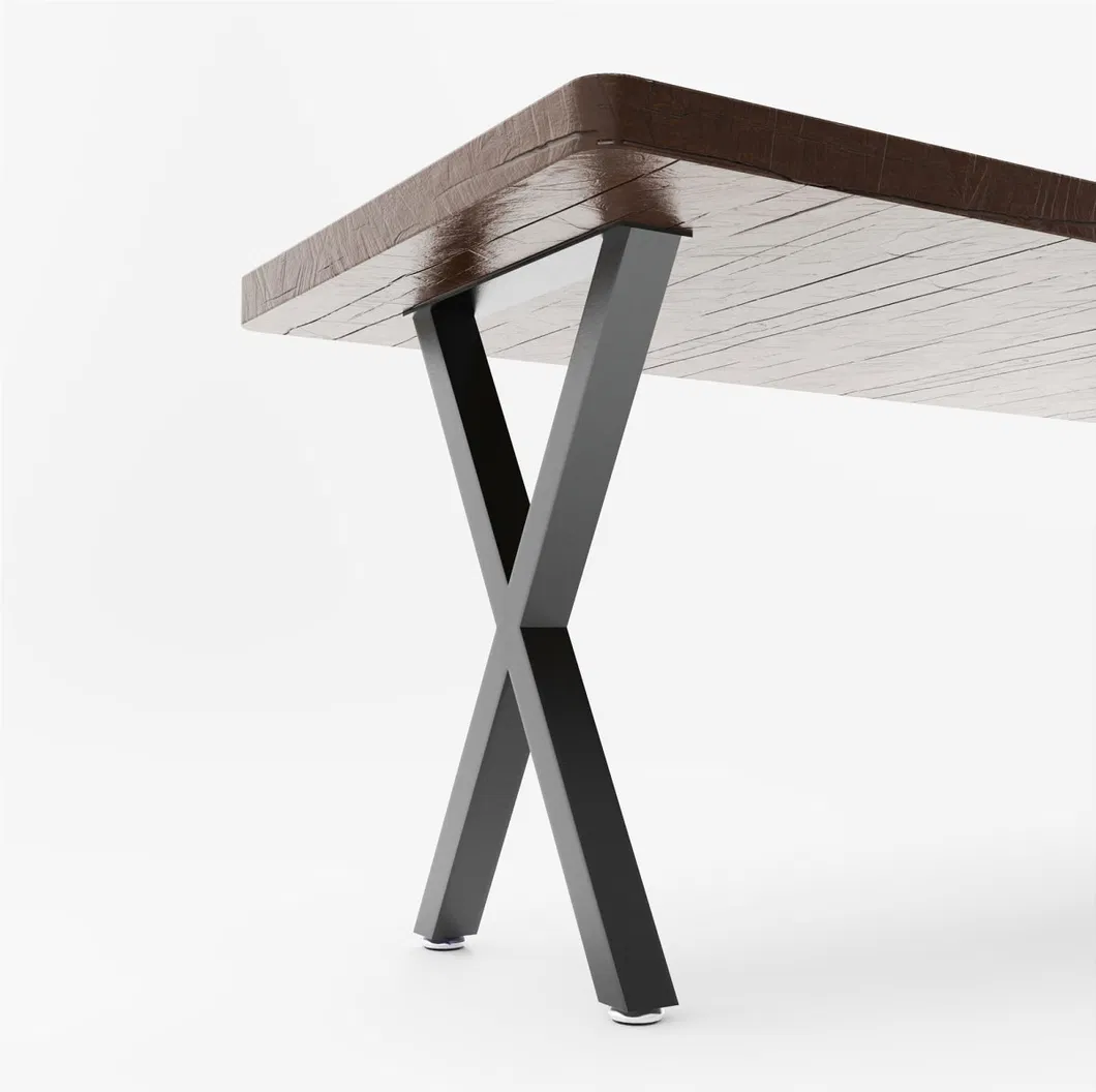 Fabricante de patas de muebles de metal en forma de X Patas de mesa modernas 
