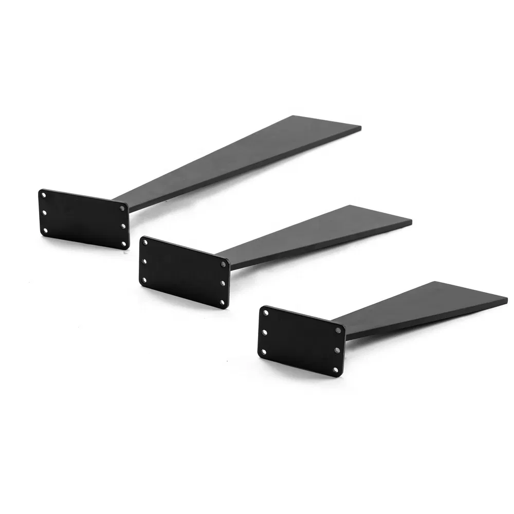 mesa de comedor negras planas con recubrimiento en polvo de nuevo dise&ntilde;o 