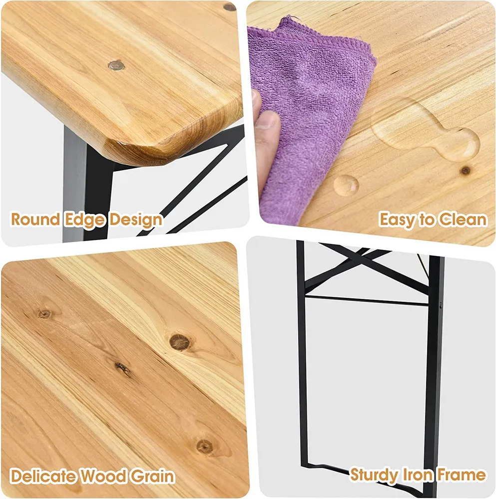 de exterior de alta calidad Patas de mesa de madera de lujo 