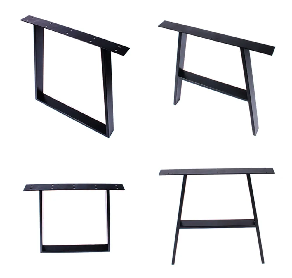 trapezoidales Venta al por mayor Muebles modernos industriales personalizados Patas de mesa de escritorio cuadradas trapezoidales 