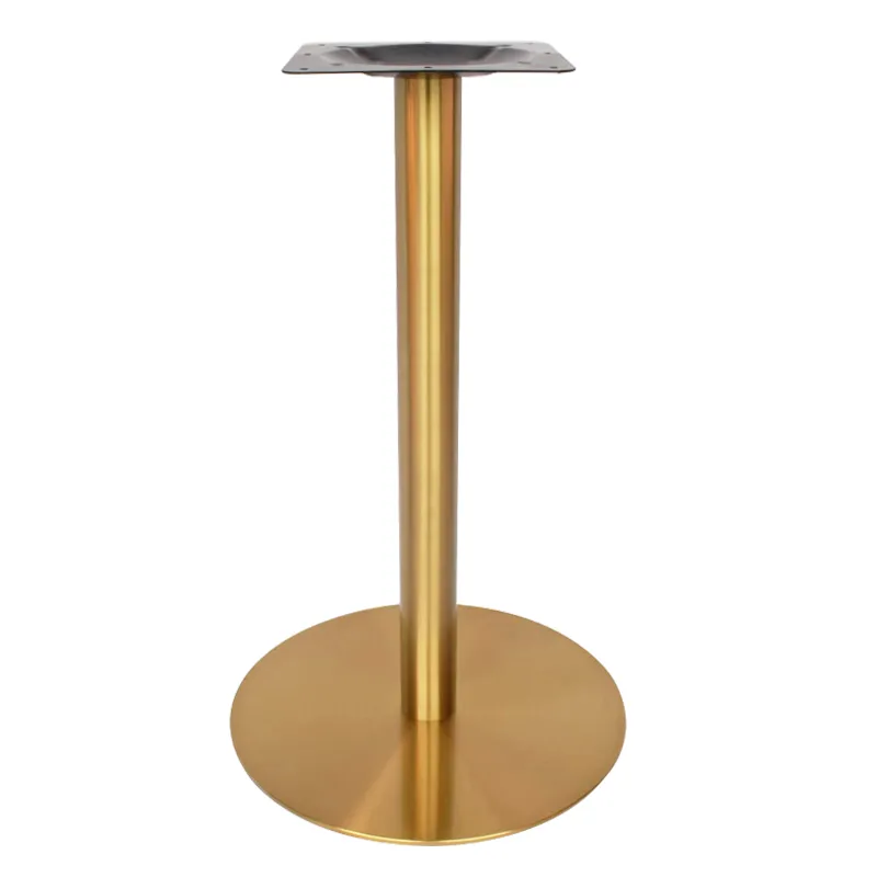 cepillado Mesa de restaurante comercial Base de mesa de comedor de acero 