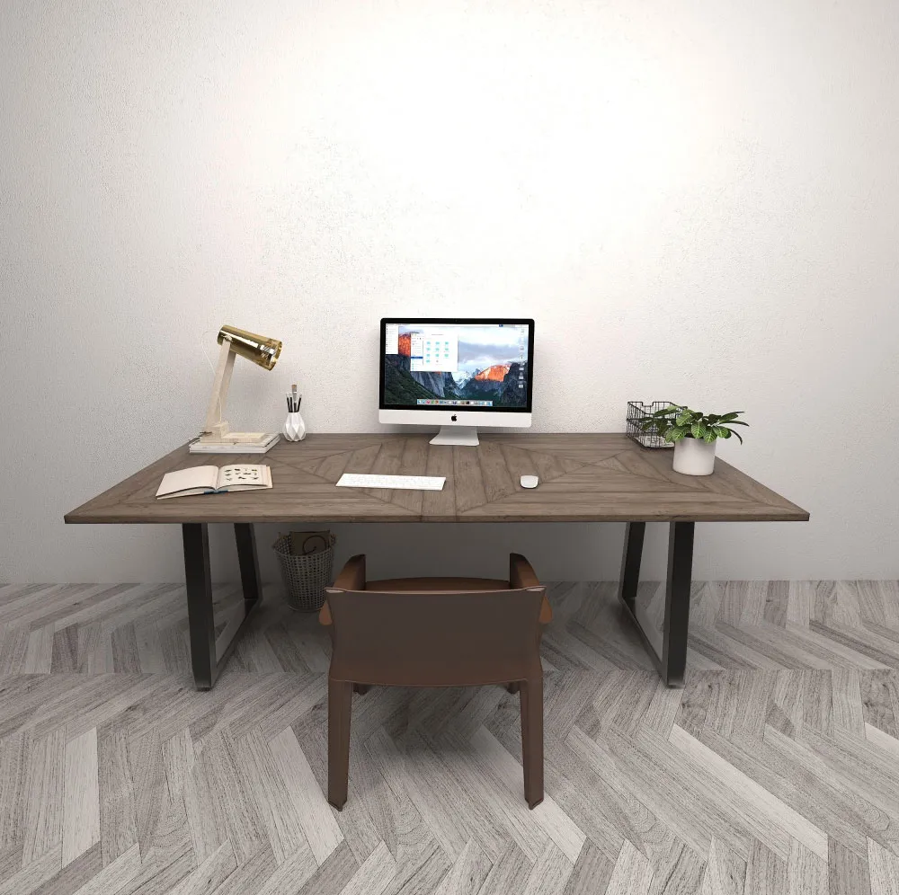 Muebles de comedor de metal Patas de mesa de escritorio industrial Banco de oficina Comedor Muebles de comedor de caf&eacute; Patas de mesa de metal 
