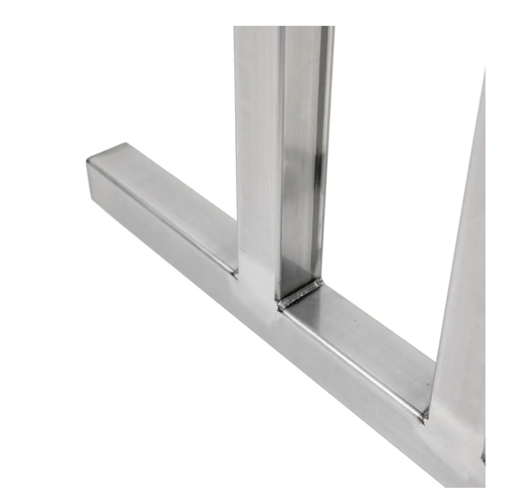 de acero inoxidable con forma de T de metal Precio barato Patas de mesa de comedor de acero inoxidable con 
