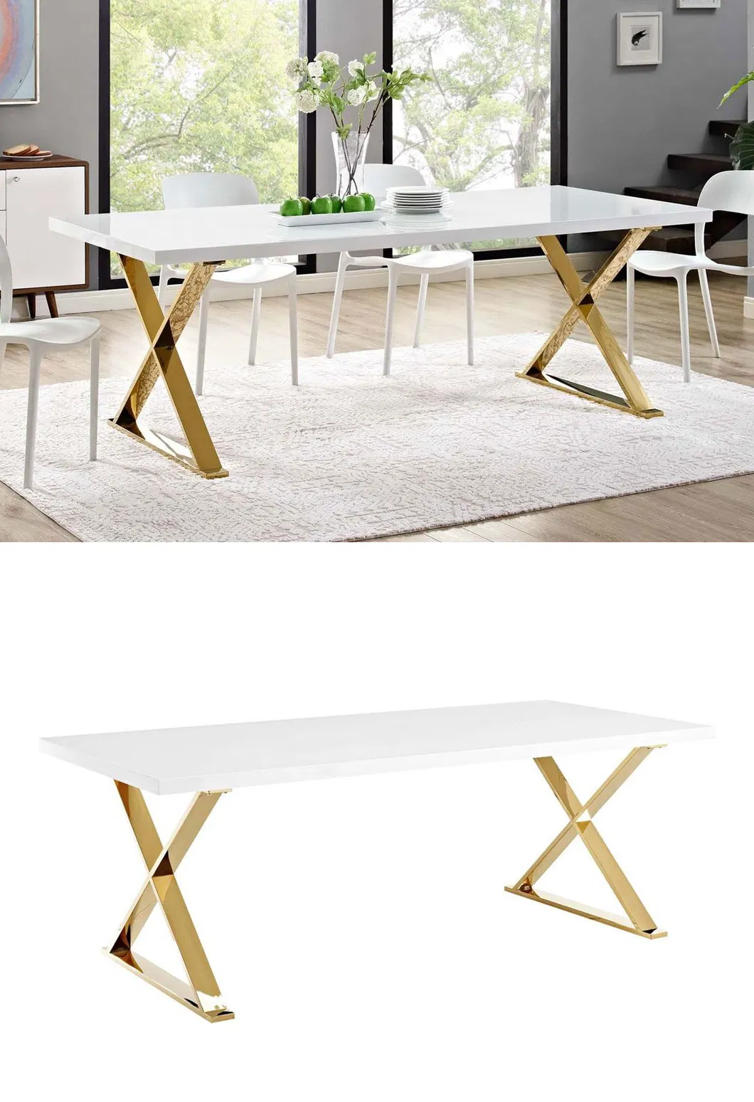 de caf&eacute;, comedor, patas de mesa de metal dorado moderno de acero inoxidable Patas de mesa de metal, muebles 