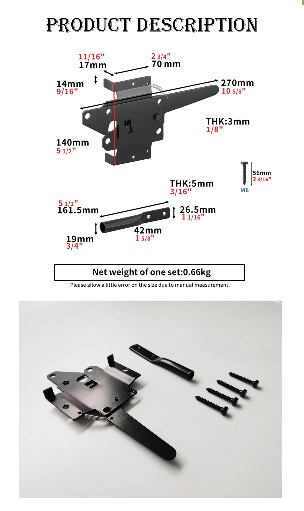 resorte autom&aacute;tico ajustable de vinilo Bisagras para puertas y ventanas Pestillo de bloqueo de puerta de hacha con resorte autom&aacute;tico ajustable 