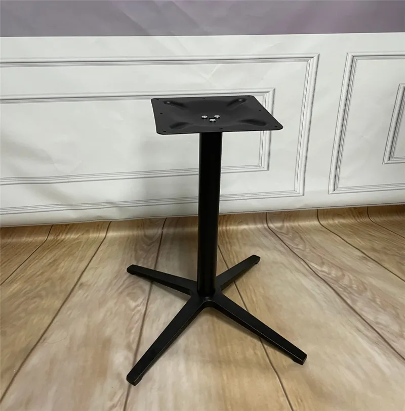 exterior Base de mesa de comedor negra para restaurante Patas de mesa de aleaci&oacute;n de aluminio para exterior Base de mesa de comedor negra para restaurante 