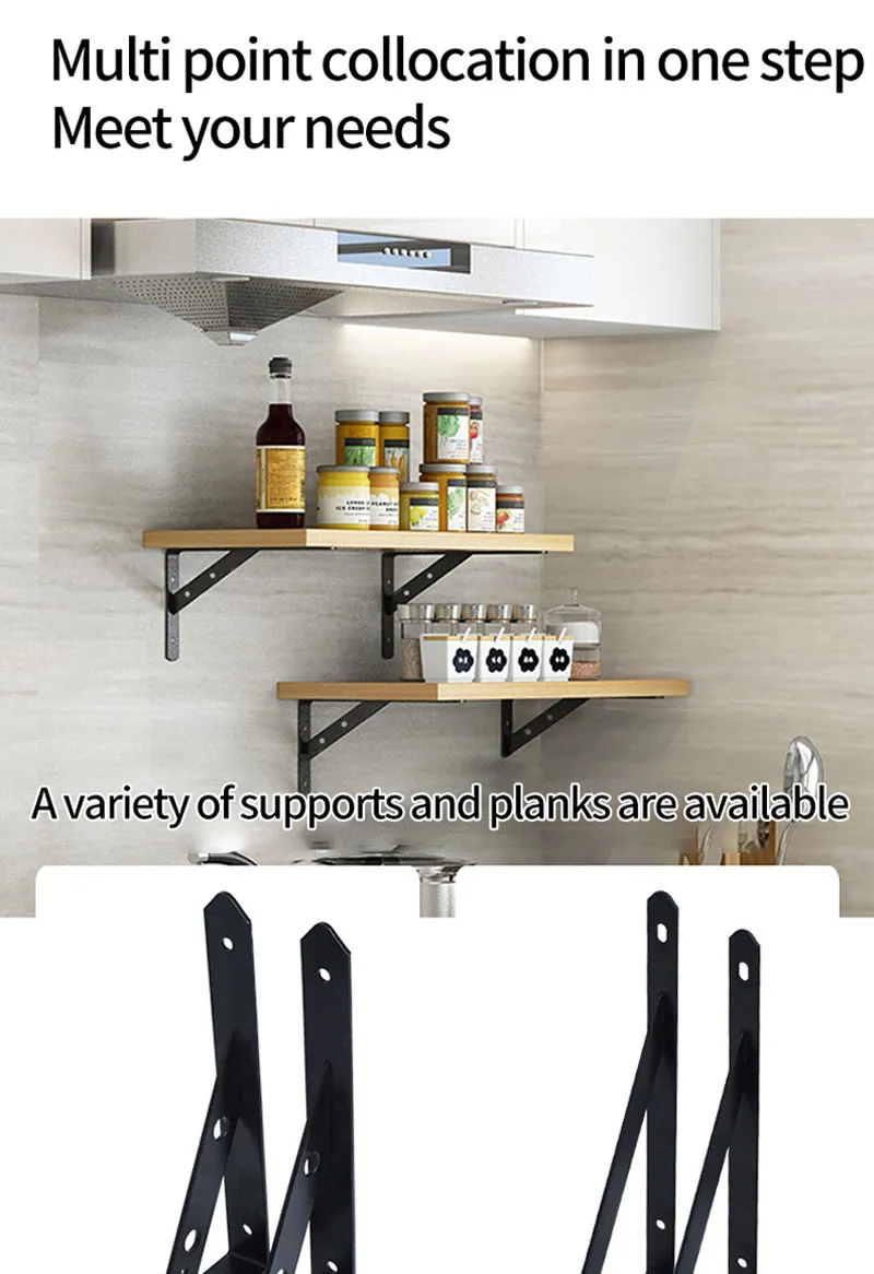 Soporte para estante de pared engrosado 