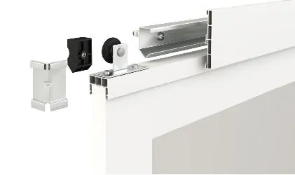 Decoraci&oacute;n de interiores de dormitorio Dise&ntilde;o gr&aacute;fico de pl&aacute;stico Puerta corrediza de vidrio con herrajes 