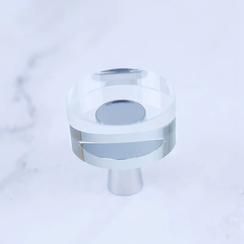 de palanca de puerta de cristal de forma rebanada Manija irregular de cristal natural Tiradores de palanca de puerta de cristal de forma rebanada Tiradores 