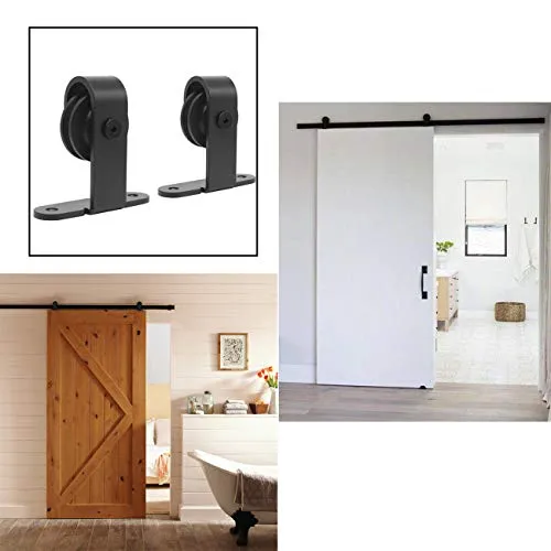 Ruedas para puertas corredizas en forma de T Herrajes para puertas corredizas de granero 