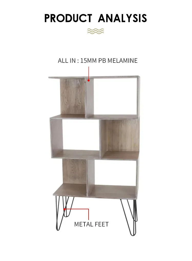 Muebles de sala con pies de hierro met&aacute;lico Estantes de almacenamiento Mesas auxiliares