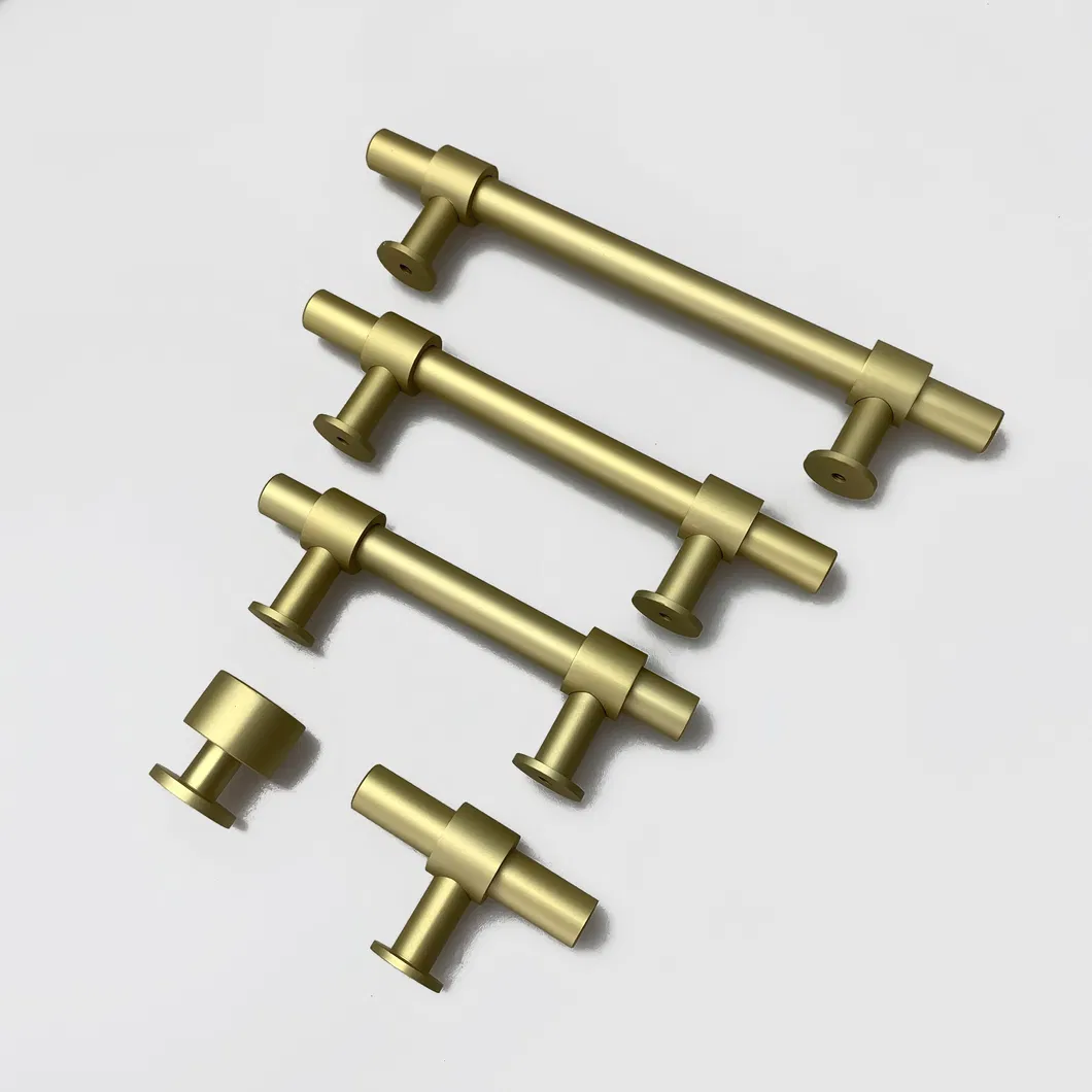 manija de aleaci&oacute;n de aluminio, barra en T de oro 
