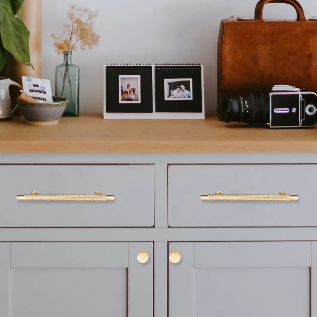 de aluminio con Gabinete de cocina moleteado con patr&oacute;n de diamante tira manija 