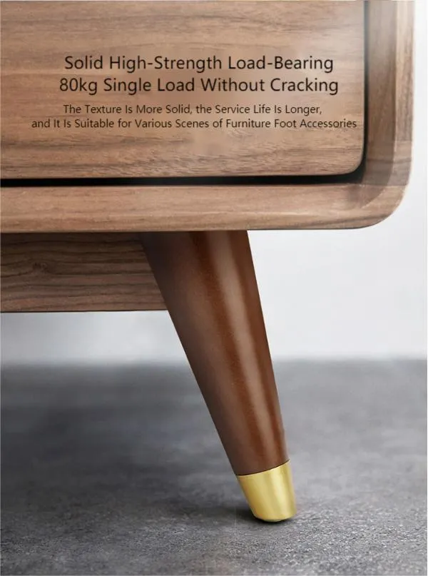 con textura clara y estructurada de 250 mm Patas de sof&aacute; de madera con textura clara y estructurada de 