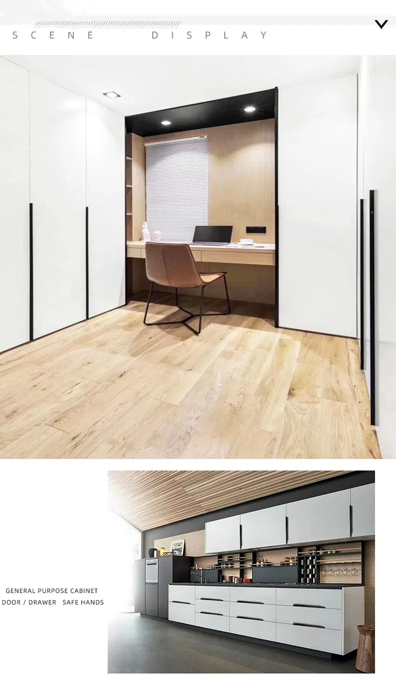 de armario de borde estrecho Minimal sin perforar Tirador para puerta de 
