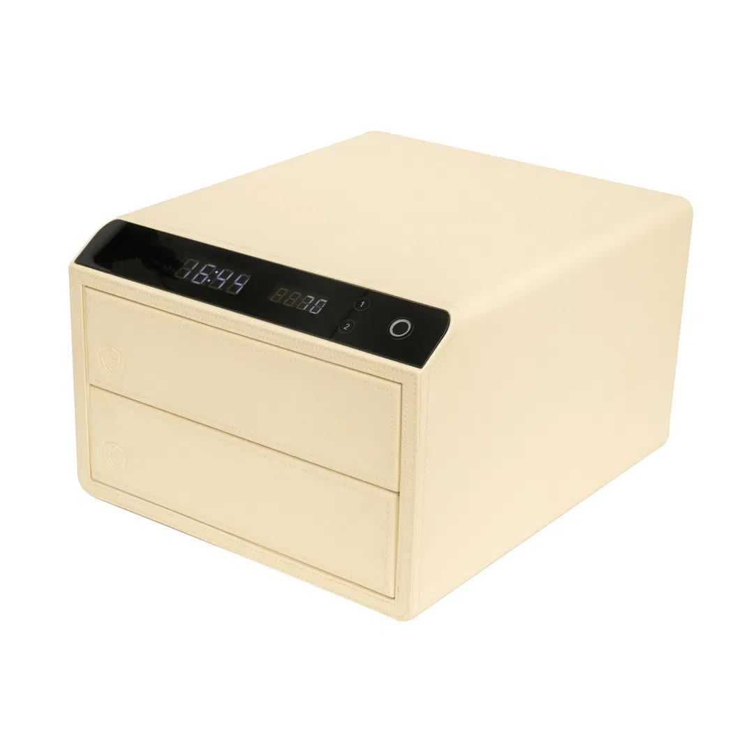 Caja fuerte de cuero inteligente con huella digital para el hogar Caja fuerte 