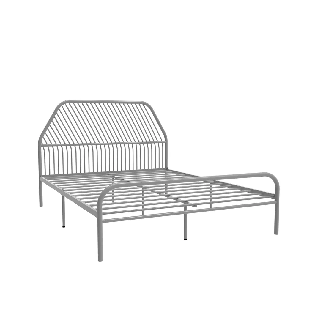 adultos y ni&ntilde;os Marco de cama de metal con plataforma de hierro para adultos y ni&ntilde;os Marco de cama de metal con 