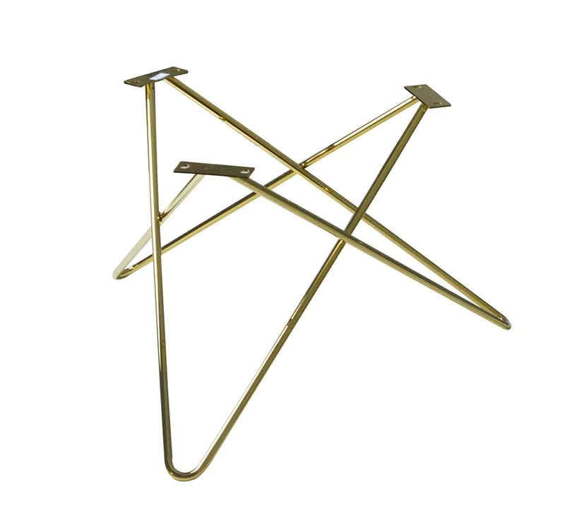 de alta calidad vendedoras calientes Patas de mesa de comedor de metal decorativas 