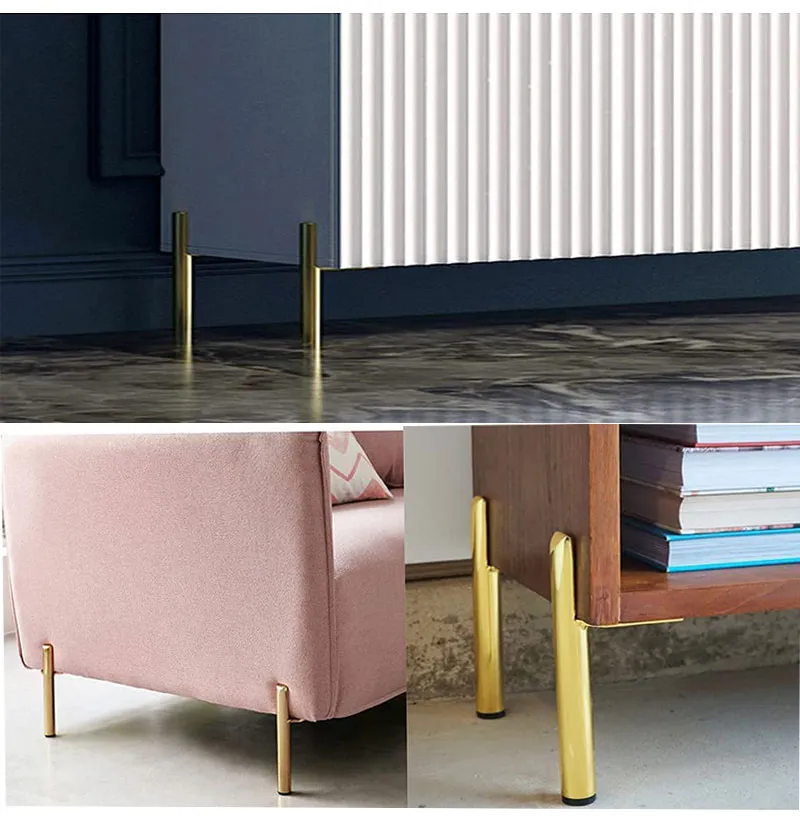 para muebles, patas de sof&aacute; y mesa cromadas de estilo industrial, gran 