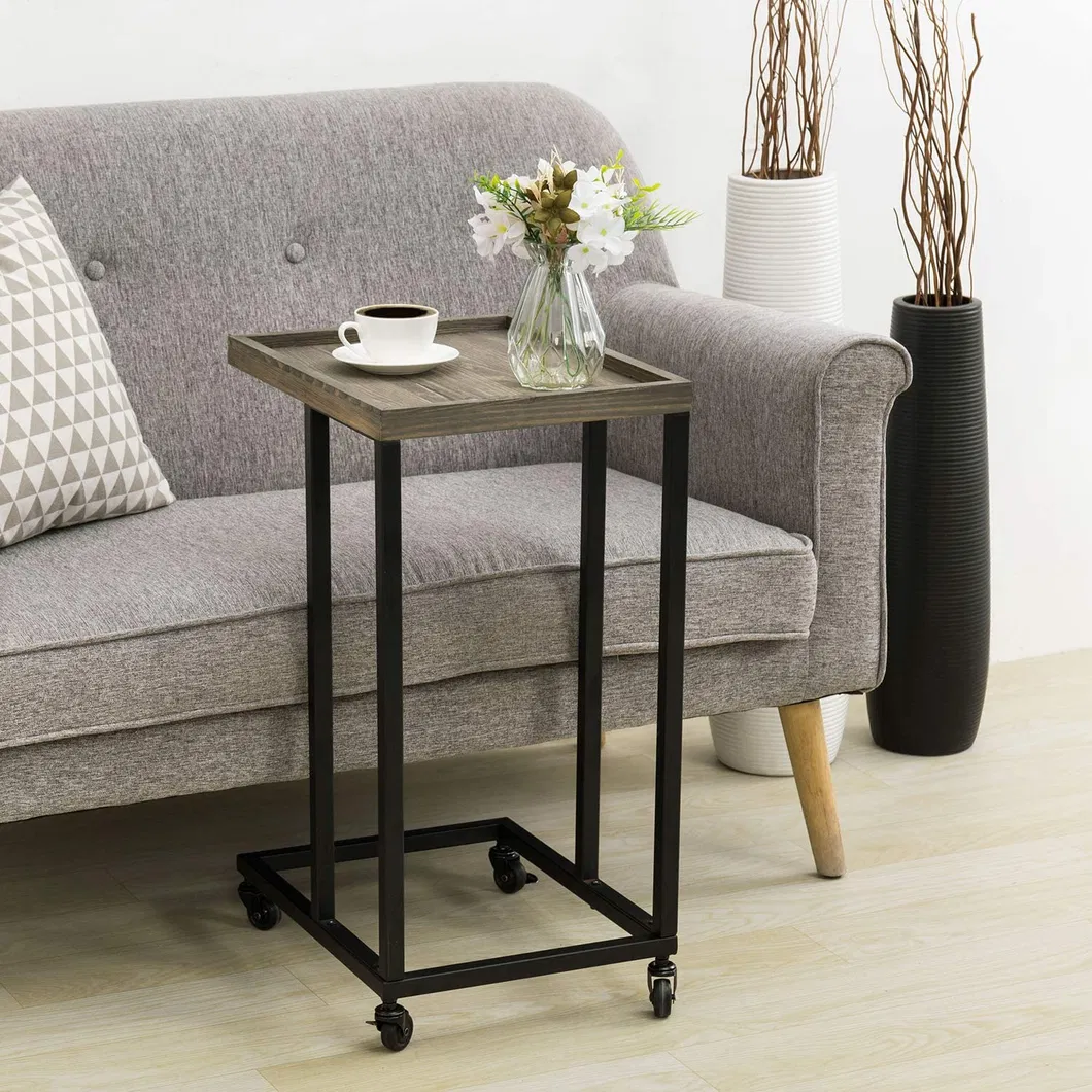 moderna L Marco de mesa para sof&aacute; Mesita de noche m&oacute;vil moderna L Marco de mesa para sof&aacute; Mesita de noche m&oacute;vil 