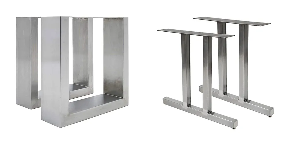 Fabricante de acero inoxidable Pata de mesa para muebles modernos 