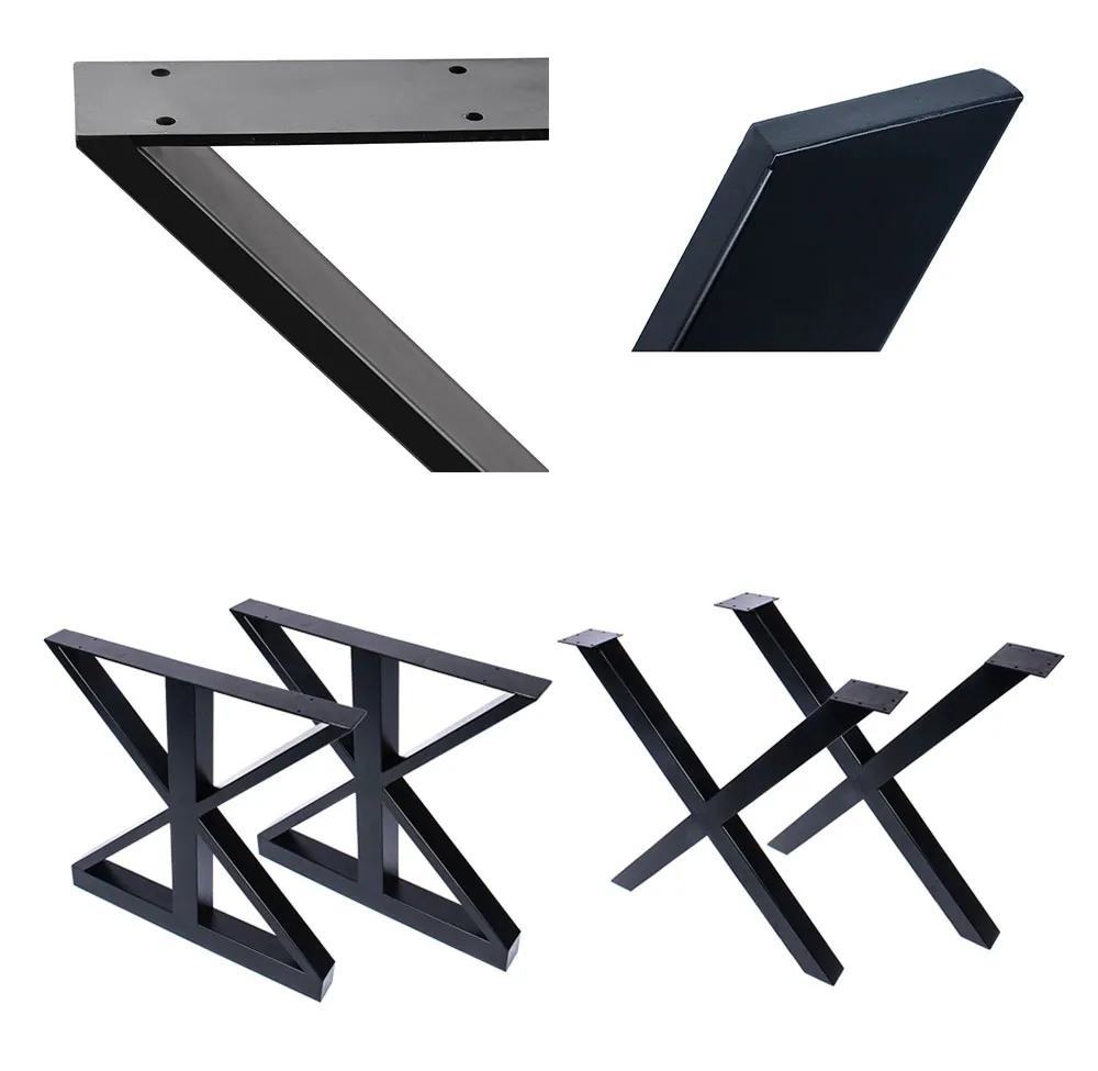 al por mayor Venta de muebles modernos industriales personalizados Escritorio cuadrado trapezoidal Patas de mesa Venta al 