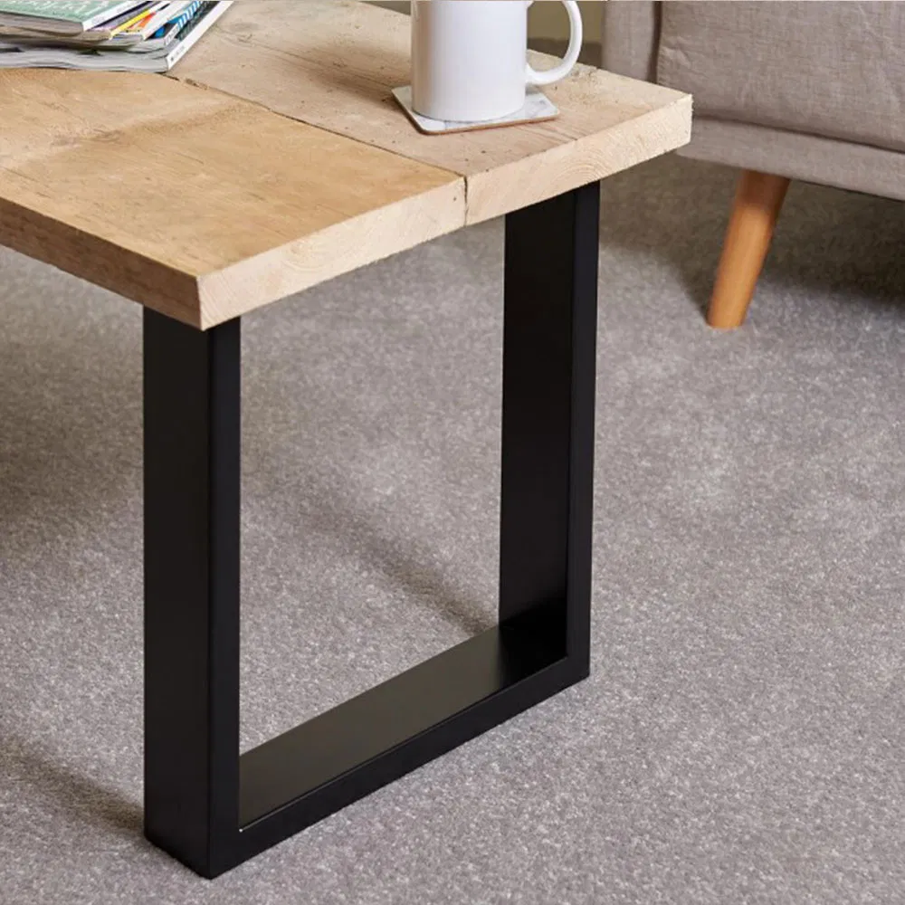 cuadradas de acero Metal Hierro Caf&eacute; en forma de U Fabricante Muebles est&aacute;ndar Patas de mesa cuadradas de acero Metal Hierro Caf&eacute; en forma de 