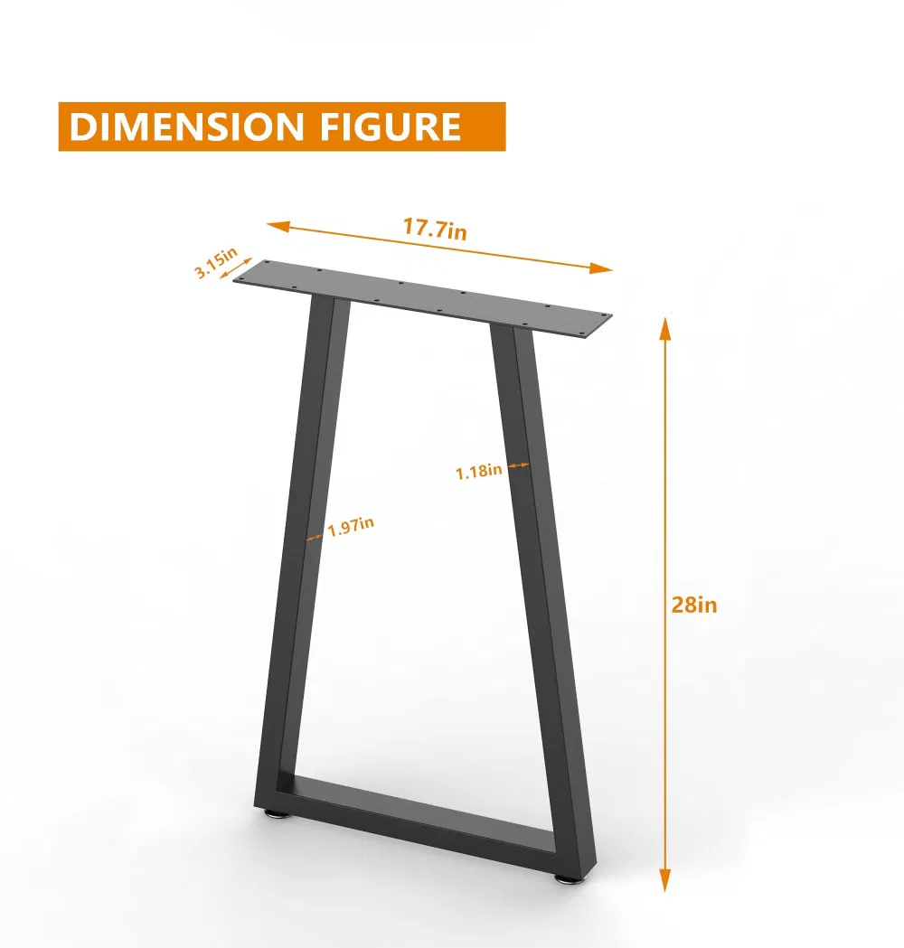 industriales de la mesa del metal de los muebles del escritorio de la forma X 