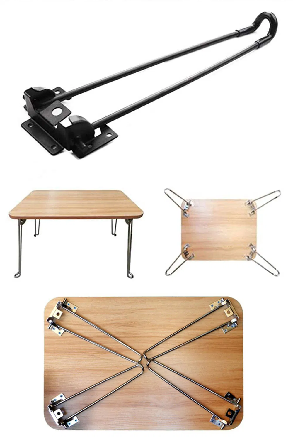 de acero port&aacute;til hacer horquilla de metal plegable patas de mesa plegables 