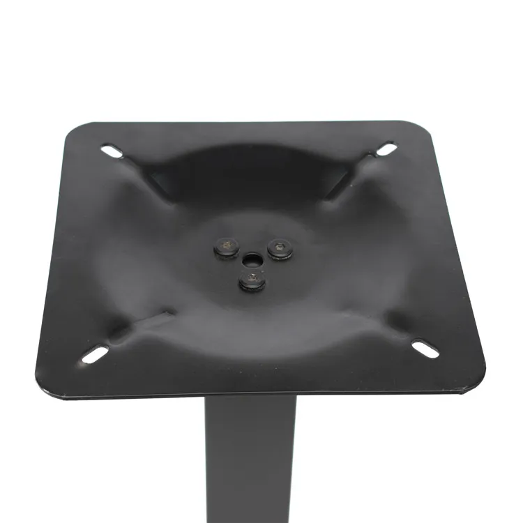 Base de mesa cuadrada de estampado de hierro negro m&aacute;s vendida para restaurante 