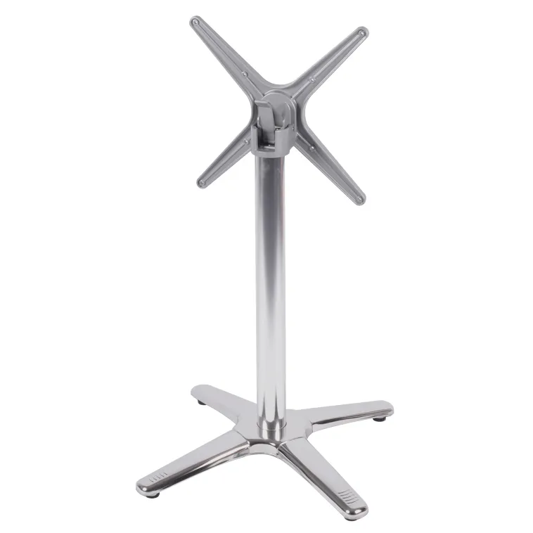 China Placa de base de mesa cruzada de acero inoxidable para muebles para base de mesa redonda 