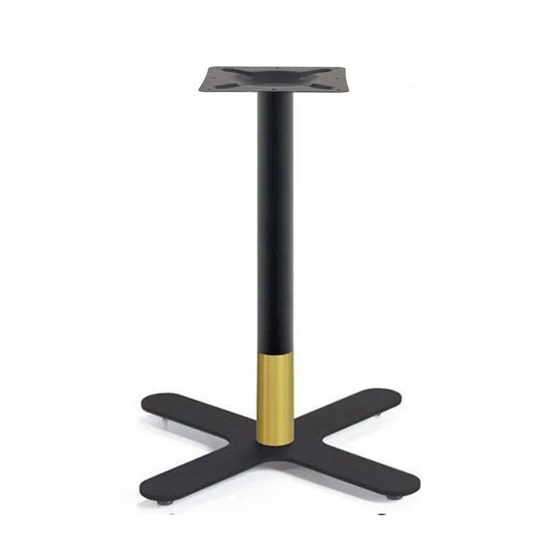 Patas de mesa de oficina con base de mesa de comedor de restaurante de hierro de dise&ntilde;o negro cl&aacute;sico 