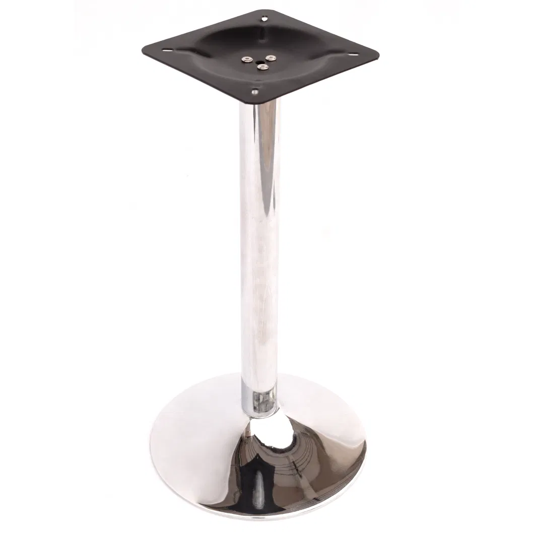 Patas de mesa de comedor plateadas para uso hotelero Base de mesa con revestimiento de hierro Patas de mesa 
