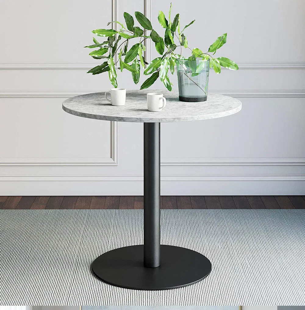 inoxidable Tulip Metal Base de mesa de comedor Muebles 