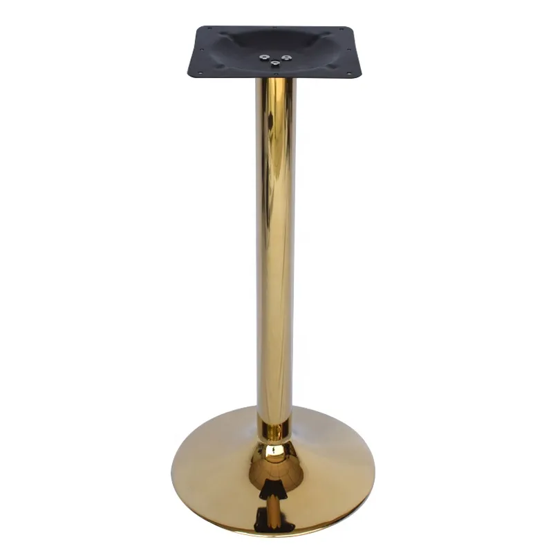 de centro de oro forjado Base de mesa de comedor 
