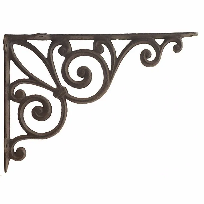 Patr&oacute;n personalizado OEM de hierro fundido Soporte de tri&aacute;ngulo marr&oacute;n r&uacute;stico Soporte de estante de pared Patr&oacute;n personalizado OEM de hierro fundido Soporte de tri&aacute;ngulo marr&oacute;n r&uacute;stico 