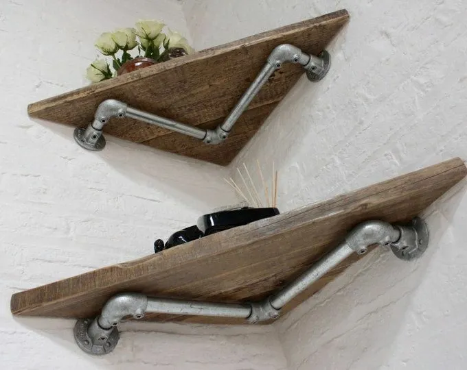 de tubo r&uacute;stico para montaje en pared Toallero Juego de accesorios para ba&ntilde;o Soporte 