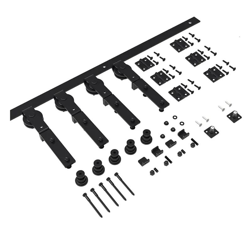 Kits plegables para puertas de granero, puertas plegables de acorde&oacute;n de lat&oacute;n, herrajes 