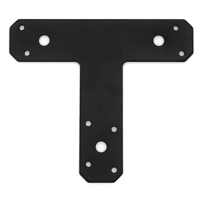 Panel de chapa de acero resistente al desgaste Soporte de conexi&oacute;n de metal negro mate 