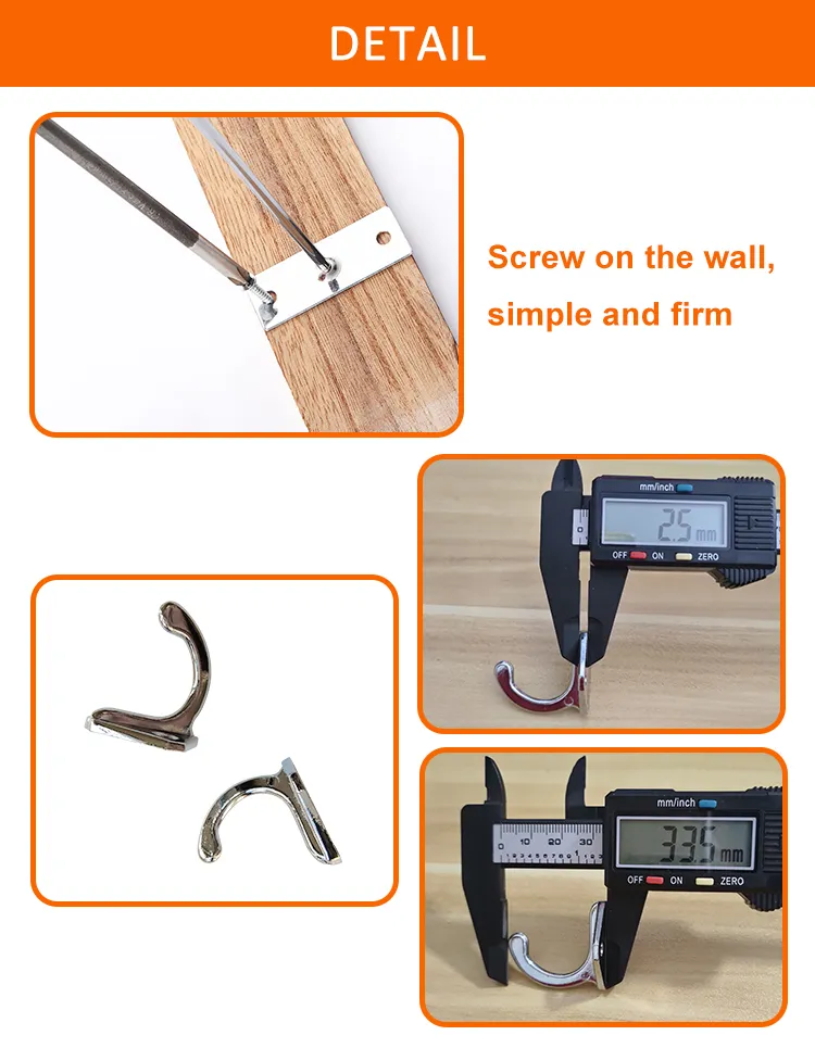 Hogar/Ba&ntilde;o/Cocina/Tienda Colgar ropa Ganchos de pared cromados 
