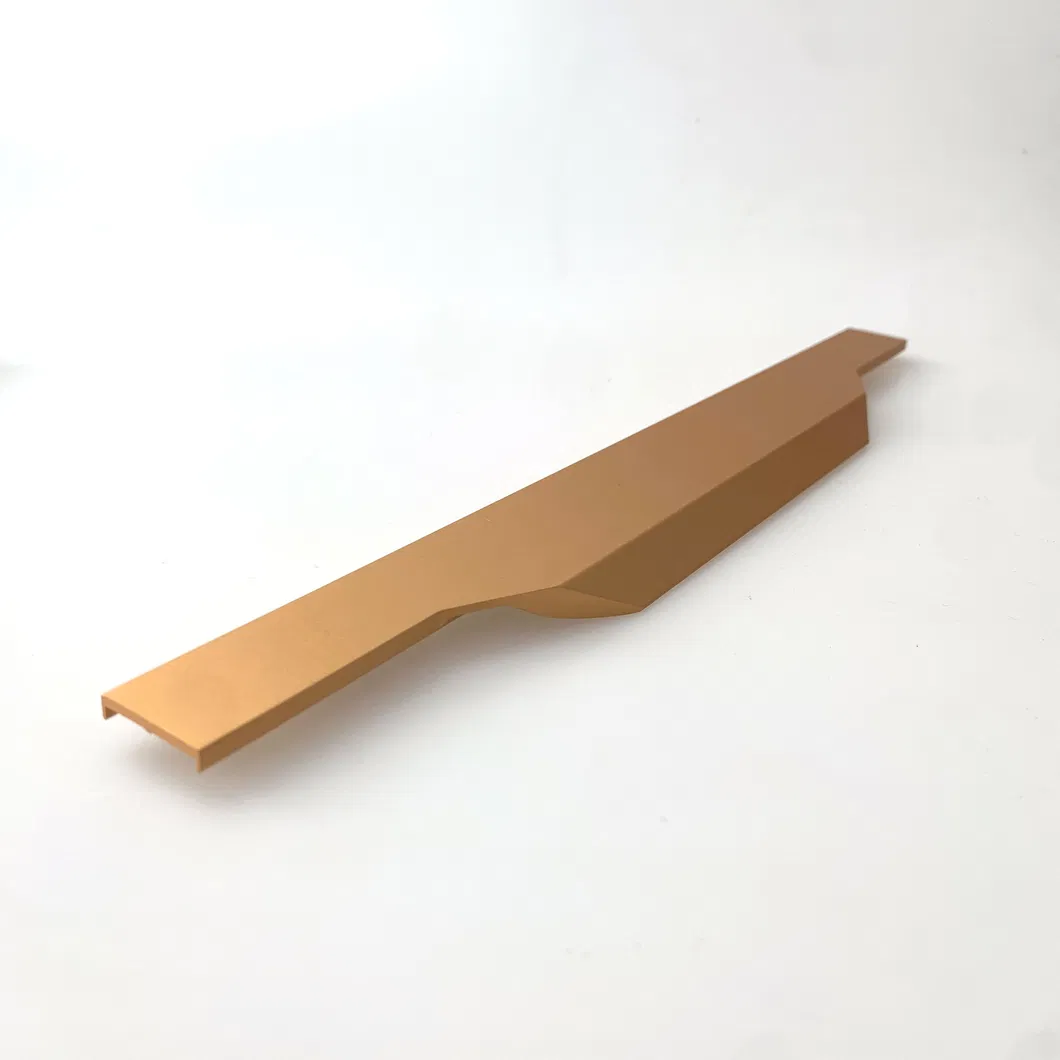 de dedo para puerta de armario de aluminio Tiradores para muebles Tirador de perfil 